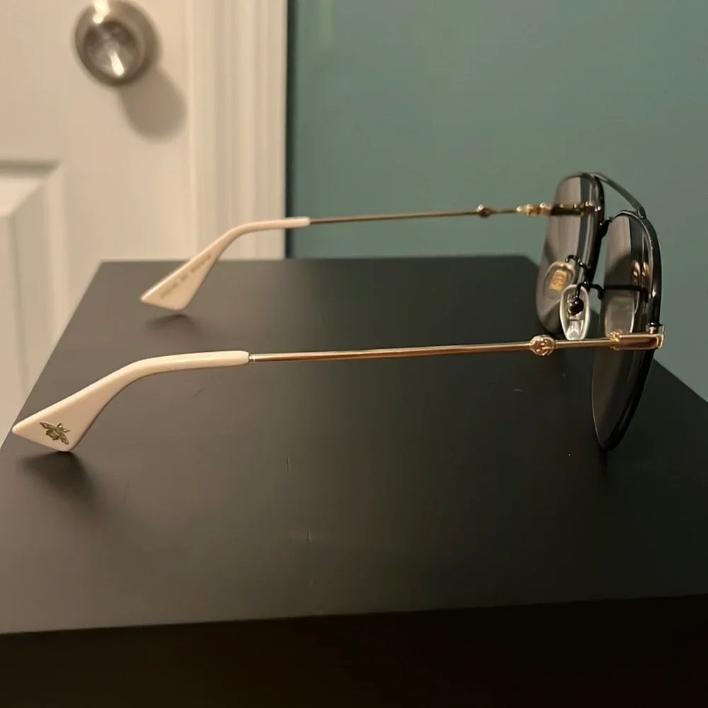 Gucci Men’s Aviator Sunglasses GG0514S 001 - Picture 6 of 7